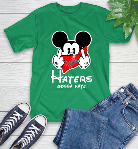 MLB Los Angeles Dodgers Haters Gonna Hate Mickey Mouse Disney Baseball T Shirt_000 T-Shirt 7