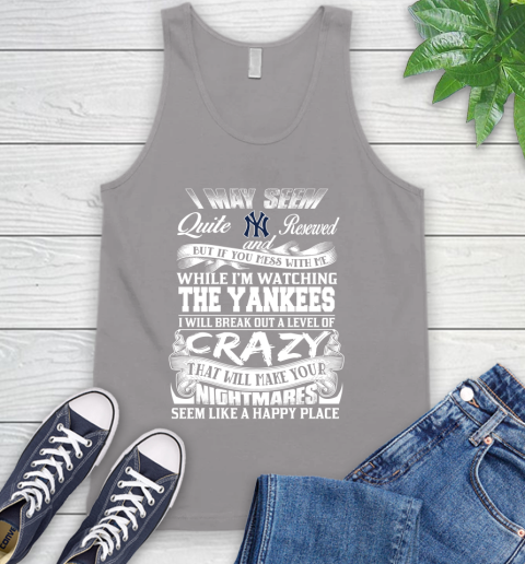 New York Yankees MLB Baseball Don't Mess With Me While I'm Watching My Team Tank Top 3