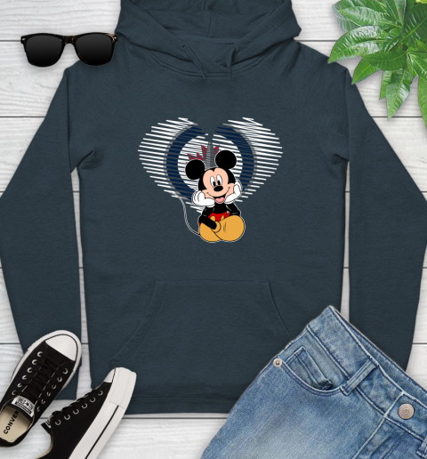 NHL Winnipeg Jets The Heart Mickey Mouse Disney Hockey Youth Hoodie 10