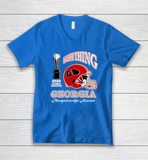 Georgia National Championship V-Neck T-Shirt 10