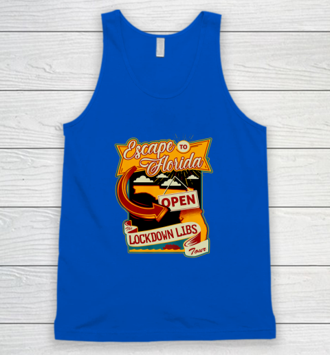 Escape To Florida Shirt Ron DeSantis (Print on front and back) Tank Top 13