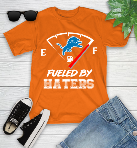 Detroit Lions NFL Football Fueled By Haters Sports Youth T-Shirt 9