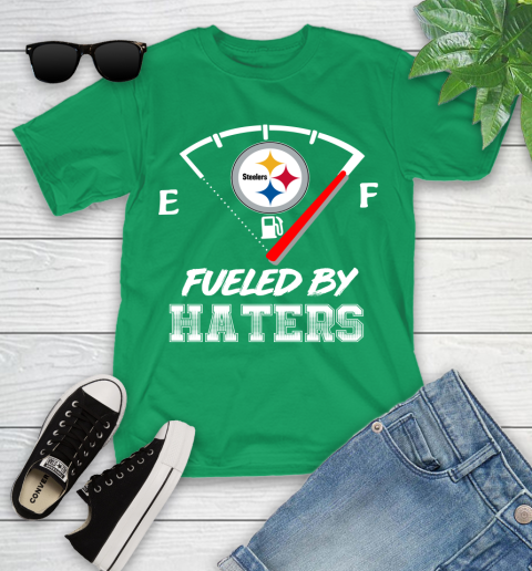 Pittsburgh Steelers NFL Football Fueled By Haters Sports Youth T-Shirt 8