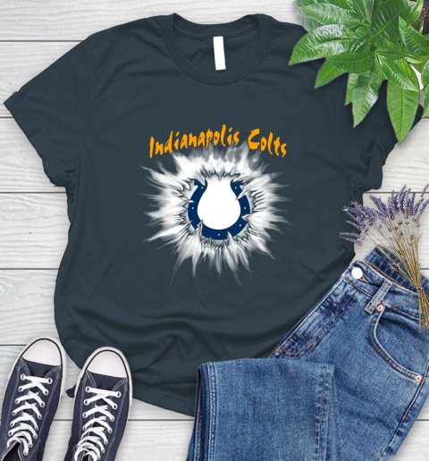 Indianapolis Colts NFL Football Adoring Fan Rip Sports Women's T-Shirt 11