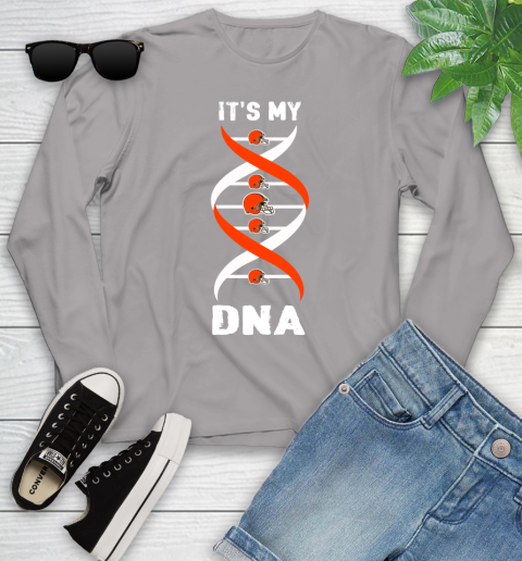 Cleveland Browns NFL Football It's My DNA Sports Youth Long Sleeve 5