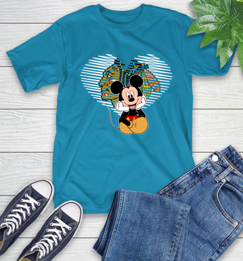 NHL Chicago Blackhawks Carolina Hurricanes The Heart Mickey Mouse Disney Hockey T-Shirt 9
