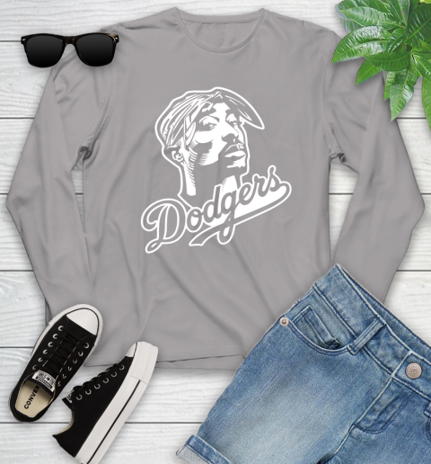 Tupac Dodgers Youth Long Sleeve 5