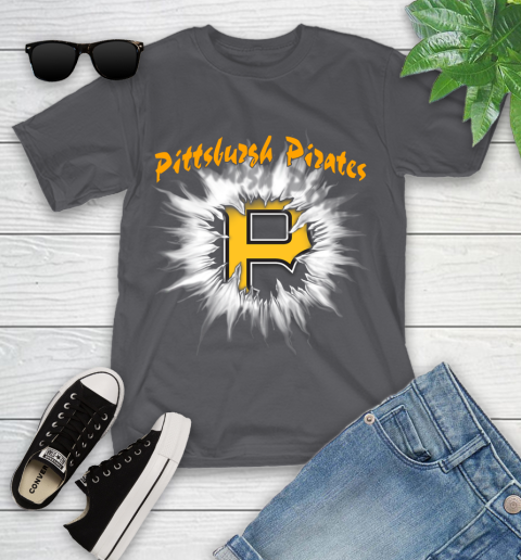 Pittsburgh Pirates MLB Baseball Adoring Fan Rip Sports Youth T-Shirt 6