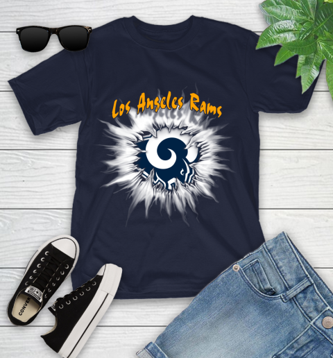 Los Angeles Rams NFL Football Adoring Fan Rip Sports Youth T-Shirt 2