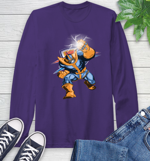 Oklahoma City Thunder NBA Basketball Thanos Avengers Infinity War Marvel Long Sleeve T-Shirt 5