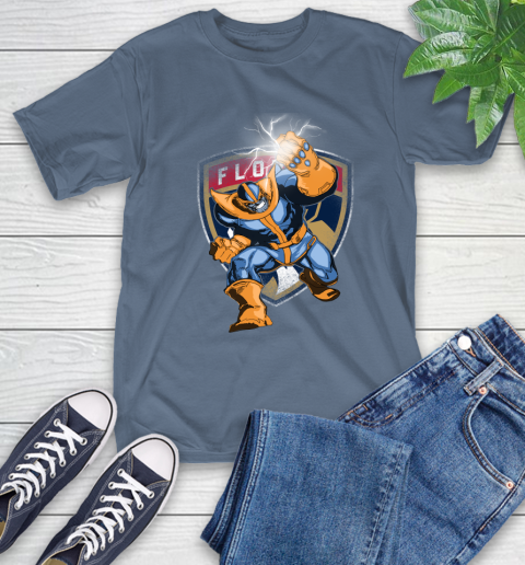 Florida Panthers NHL Hockey Thanos Avengers Infinity War Marvel T-Shirt 8