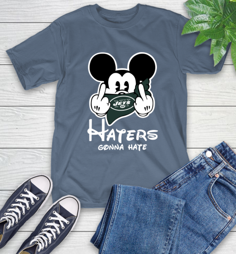 NFL New York Jets Haters Gonna Hate Mickey Mouse Disney Football T Shirt T-Shirt 8
