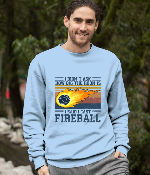 Dungeon And Dragon Vintage T Shirt, I Said I Cast Fireball DND T Shirt, RPG Dice Games Tshirt