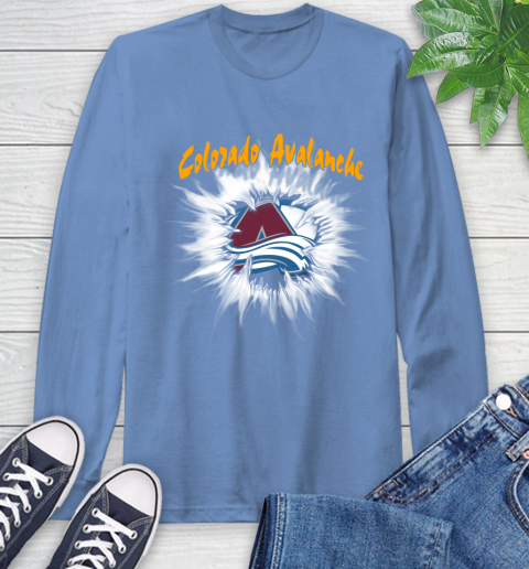 Colorado Avalanche NHL Hockey Adoring Fan Rip Sports Long Sleeve T-Shirt 12