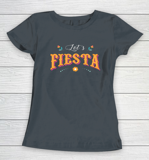 Cinco De Mayo Party Lets Fiesta Mexican Typography Women's T-Shirt 3