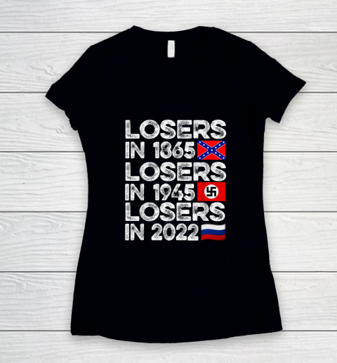 Russia Losers In 2022 Women's V-Neck T-Shirt