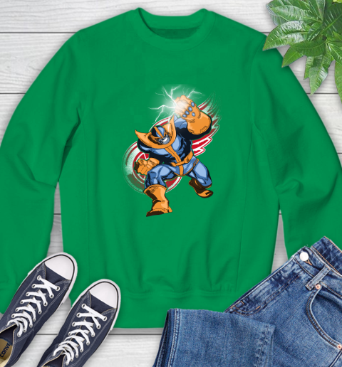 Detroit Red Wings NHL Hockey Thanos Avengers Infinity War Marvel Sweatshirt 7