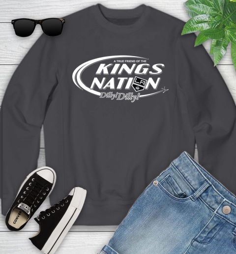 NHL A True Friend Of The Los Angeles Kings Dilly Dilly Hockey Sports Youth Sweatshirt 5