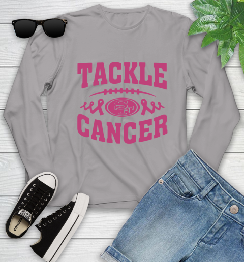 San Francisco 49ers Tackle Breast Cancer Youth Long Sleeve 5