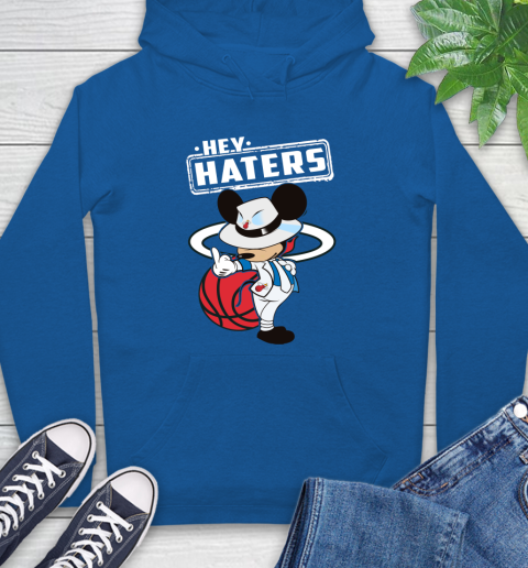 NBA Hey Haters Mickey Basketball Sports Miami Heat Hoodie 9
