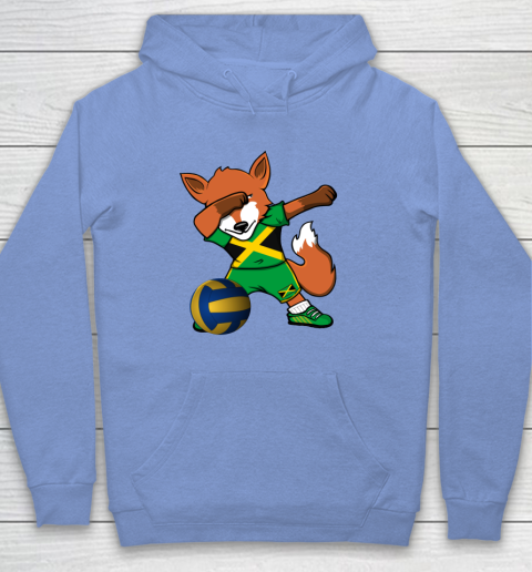 Dabbing Fox Jamaica Volleyball Fans Jersey Jamaican Hoodie 11
