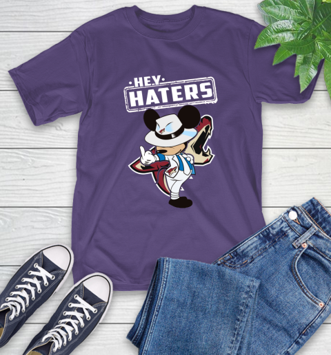 NHL Hey Haters Mickey Hockey Sports Arizona Coyotes T-Shirt 5