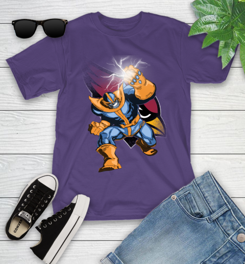 Arizona Cardinals NFL Football Thanos Avengers Infinity War Marvel Youth T-Shirt 3