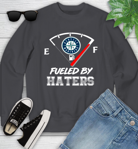 Seattle Mariners MLB Baseball Fueled By Haters Sports Youth Sweatshirt 5