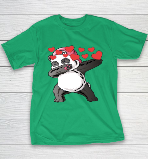 VALENTINE HEART bear DABBING PANDA Youth T-Shirt 5