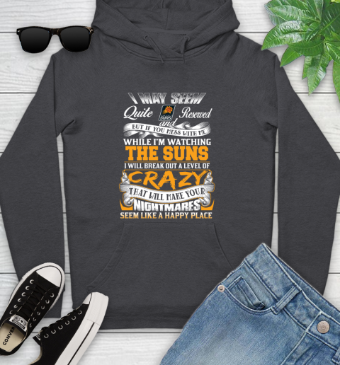 Phoenix Suns NBA Basketball Don't Mess With Me While I'm Watching My Team Youth Hoodie 8