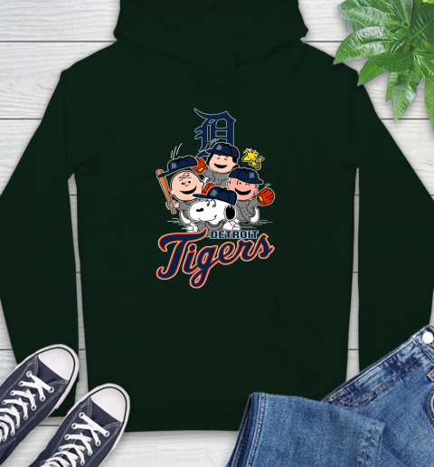 MLB Detroit Tigers Snoopy Charlie Brown Woodstock The Peanuts Movie Baseball T Shirt Hoodie 12