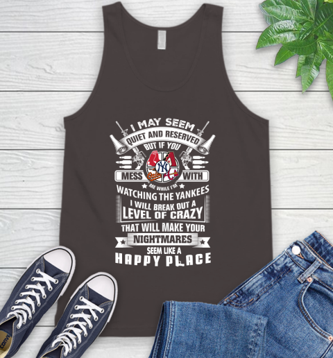 New York Yankees MLB Baseball Don't Mess With Me While I'm Watching My Team Sports Tank Top 6