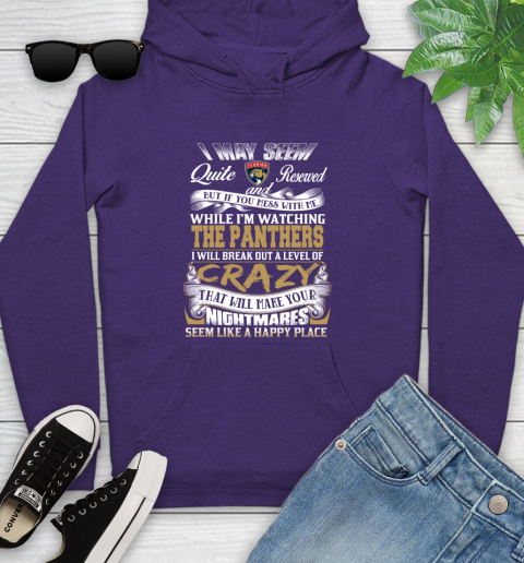 Florida Panthers NHL Hockey Don't Mess With Me While I'm Watching My Team Youth Hoodie 5