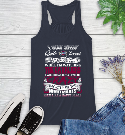 Cleveland Cavaliers NBA Basketball Don't Mess With Me While I'm Watching My Team Racerback Tank 10