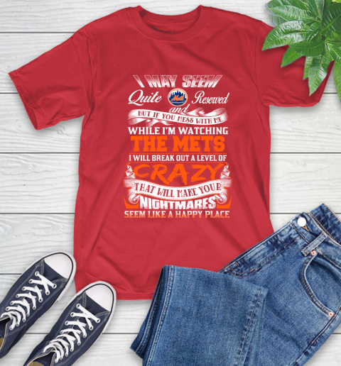 New York Mets MLB Baseball Don't Mess With Me While I'm Watching My Team T-Shirt 11