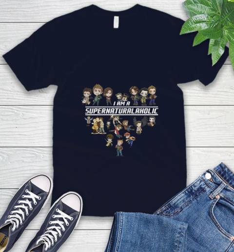 Iam_a_SupernaturalAHolic_Supernatural_A_Holic_Shirt V-Neck T-Shirt 2