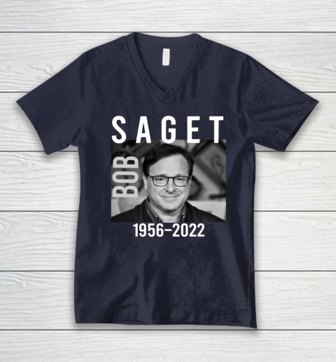Bob Saget 1956 2022 RIP V-Neck T-Shirt 2