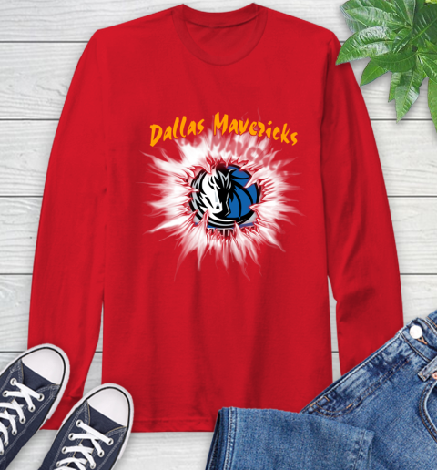 Dallas Mavericks NBA Basketball Rip Sports Long Sleeve T-Shirt 11