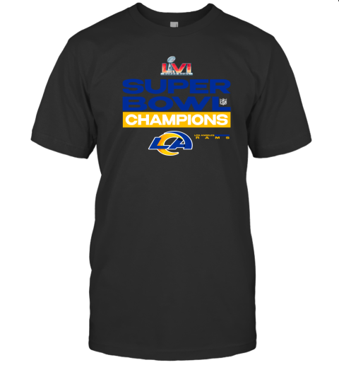 Nike Super Bowl LVI Champions Roster (NFL Los Angeles Rams) Men's T-Shirt.