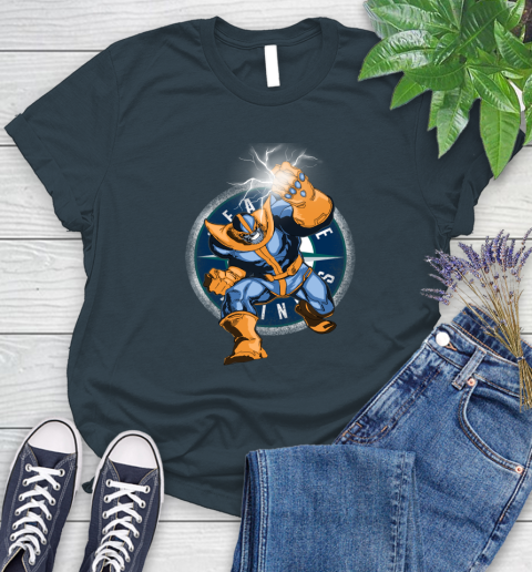 Seattle Mariners MLB Baseball Thanos Avengers Infinity War Marvel Women's T-Shirt 11