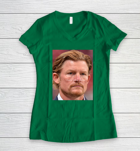 Les Snead Shirt FuckTthem Picks Shirt Women's V-Neck T-Shirt 3