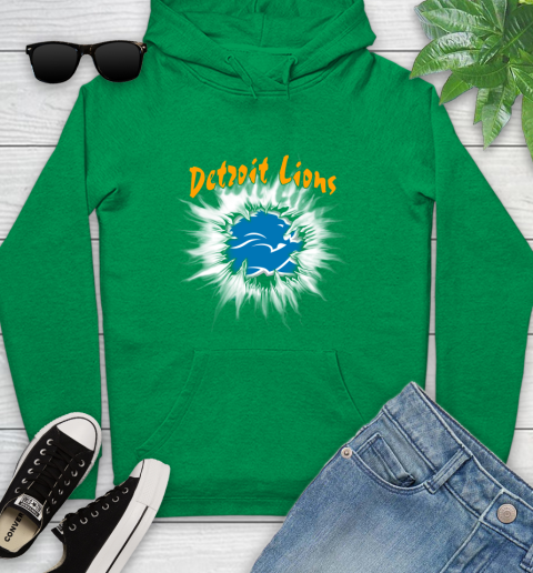 Detroit Lions NFL Football Adoring Fan Rip Sports Youth Hoodie 9