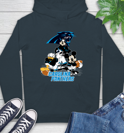 NFL Carolina Panthers Mickey Mouse Donald Duck Goofy Football Shirt Hoodie 7