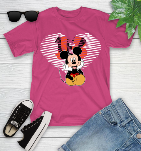 NFL Cincinnati Bengals The Heart Mickey Mouse Disney Football T Shirt_000 Youth T-Shirt 11