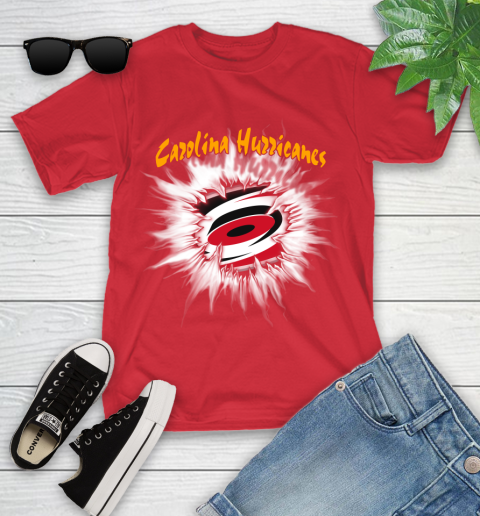 Carolina Hurricanes NHL Hockey Adoring Fan Rip Sports Youth T-Shirt 13