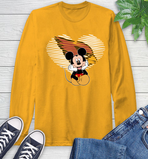 NFL Arizona Cardinals The Heart Mickey Mouse Disney Football T Shirt_000 Long Sleeve T-Shirt 2