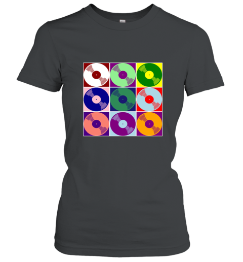 Cool Colorful Vinyl Record Music Pop Style Art T shirt Women T-Shirt