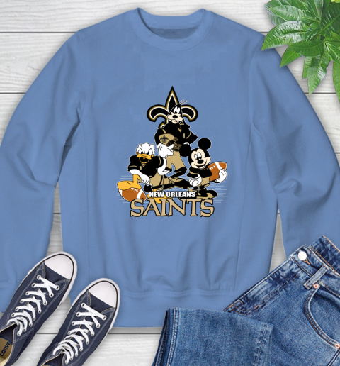 NFL New Orleans Saints Mickey Mouse Donald Duck Goofy Football Shirt Sweatshirt 11