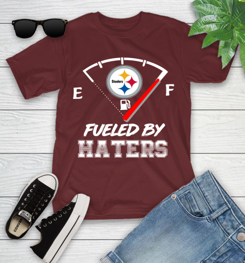 Pittsburgh Steelers NFL Football Fueled By Haters Sports Youth T-Shirt 14