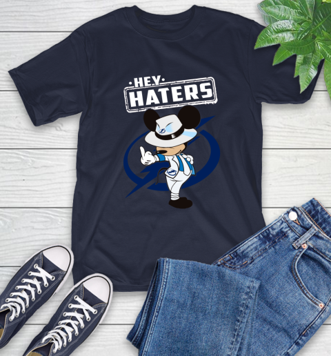 NHL Hey Haters Mickey Hockey Sports Tampa Bay Lightning T-Shirt 3